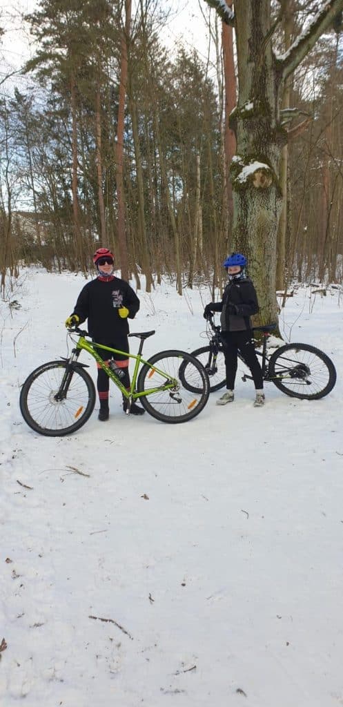 08.03.2021 - U15-Sportler auch mit Mountainbike unterwegs. (Fotograf- SC Berlin Abt. Radsport)