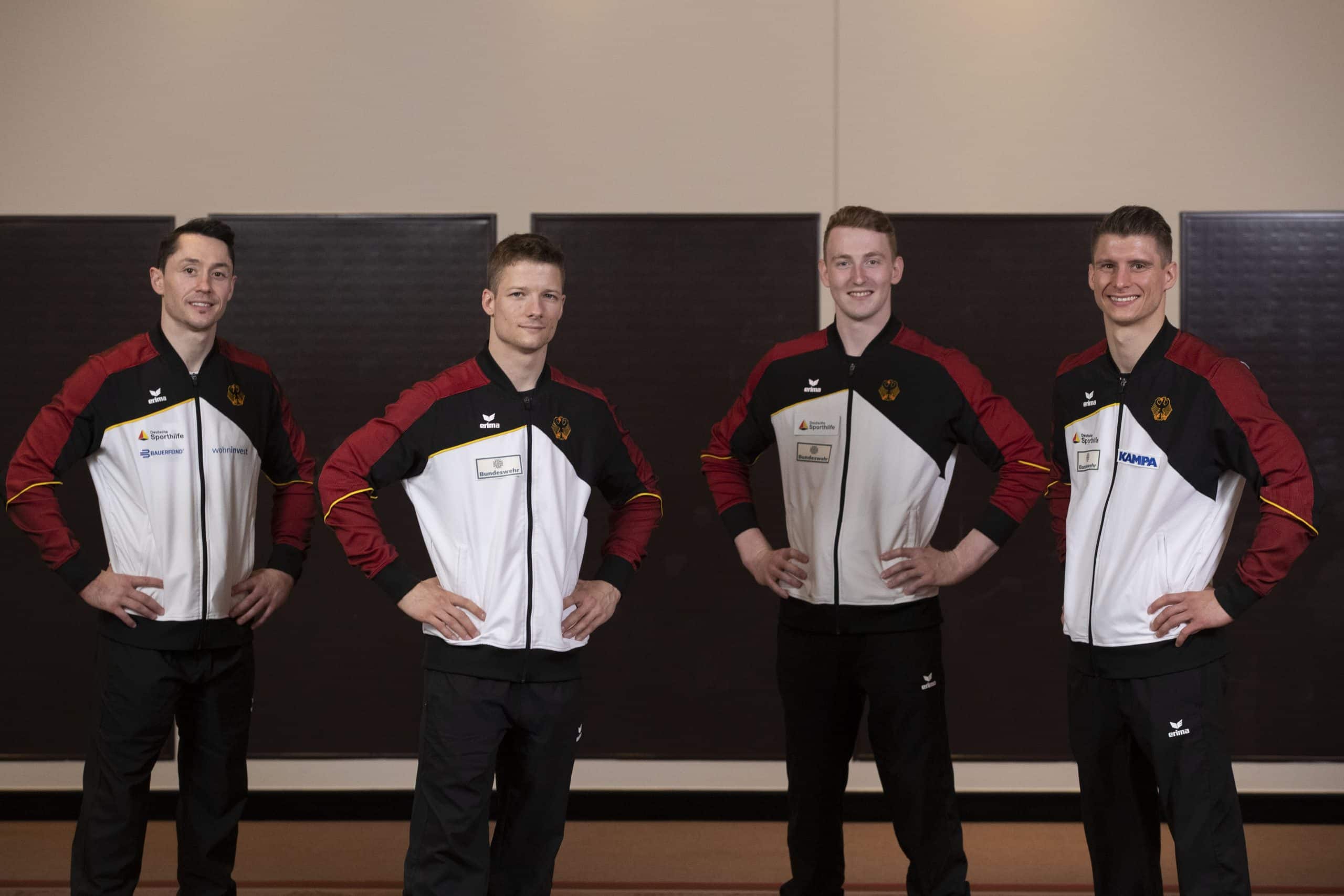 18.06.2021 - Das Olympiateam um Andreas Toba, Philipp Herder Nils Dunkel und Lukas Dauser (rechts nach links) (Fotograf- DTB:Tom Weller)