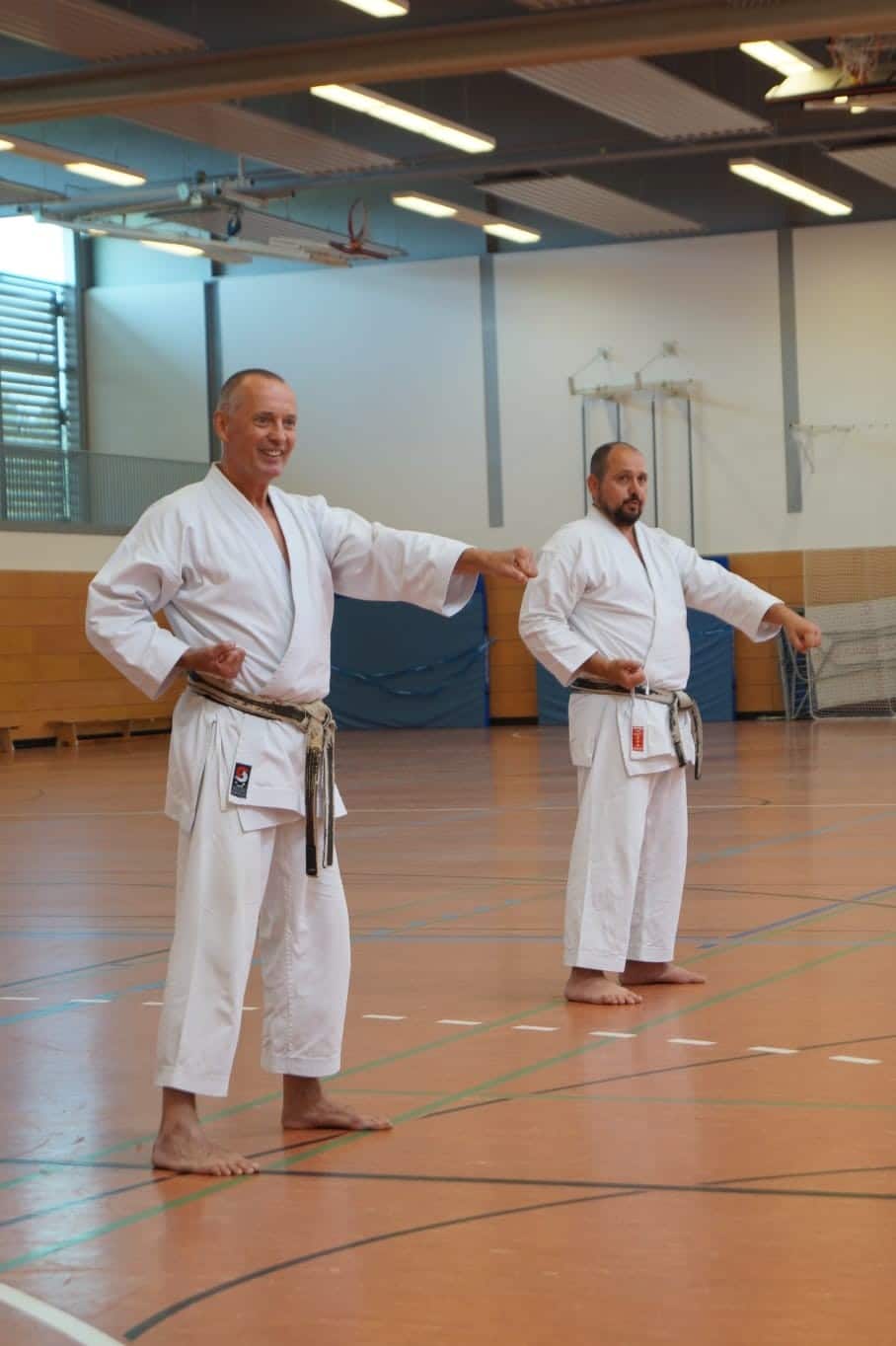 02 08 2021 Unsere Sensei Danny Uhlrich r und Siegfried Gelz l Fotograf S Gelz