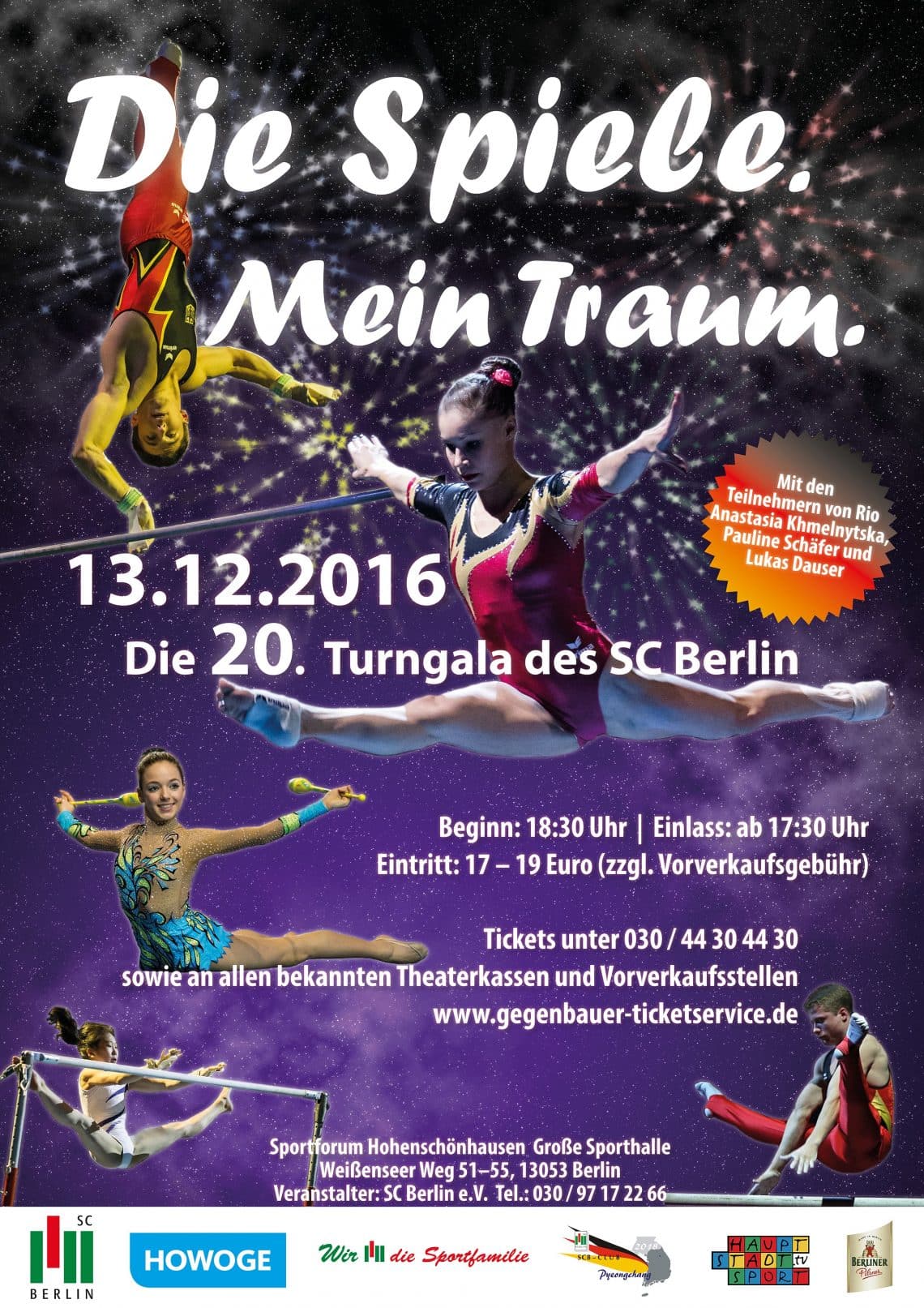 06 11 2016 Die Spiele Mein Traum Fotograf SC Berlin Abt Turnen