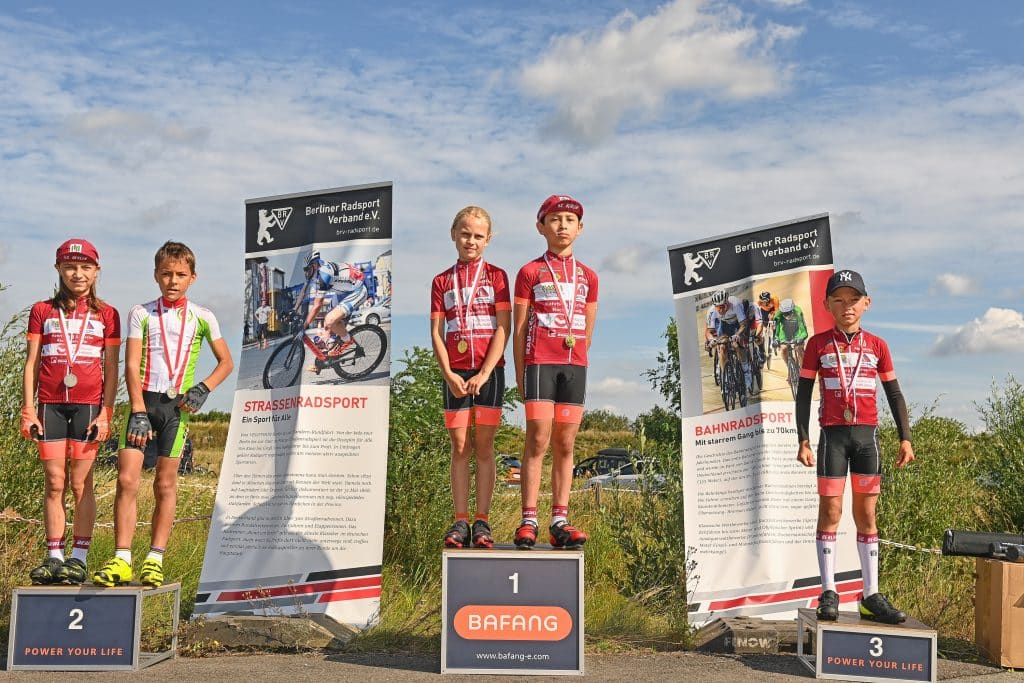 14 08 2021 BM Selchow U11m 1 Platz Sheldon Wechsung 3 Platz Emil Fischer U11w 1 Platz Martje Plamp 2 Platz Leni Deneke Fotograf SC Berlin Abt Radsport