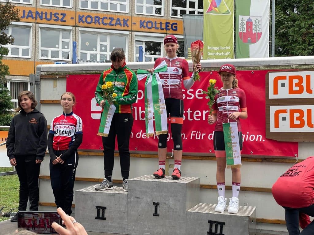 19 09 2021 Finsterwalde U13 1 Platz Marie Louise Raake 3 Platz Charlotte Leonhardt Fotograf SC Berlin Abt Radsport