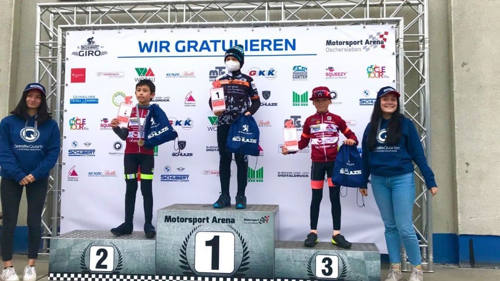 19 09 2021 Oschersleben U11 2 Platz Sheldon Wechsung 3 Platz Emil Fischer Fotograf SC Berlin Abt Radsport