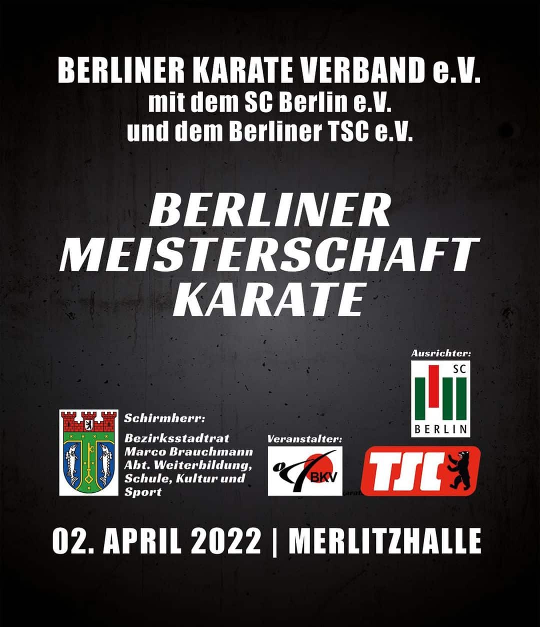 Plakat Berliner Meisterschaft 2022