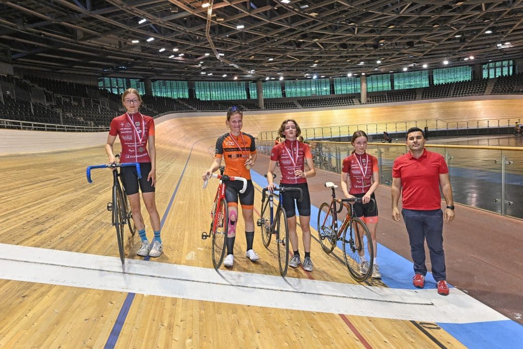 LVM Bahn Punktefahren U17 1 Platz Pia Tittel 2 Platz Ella Grueneberg 3 Platz Emili Steffen