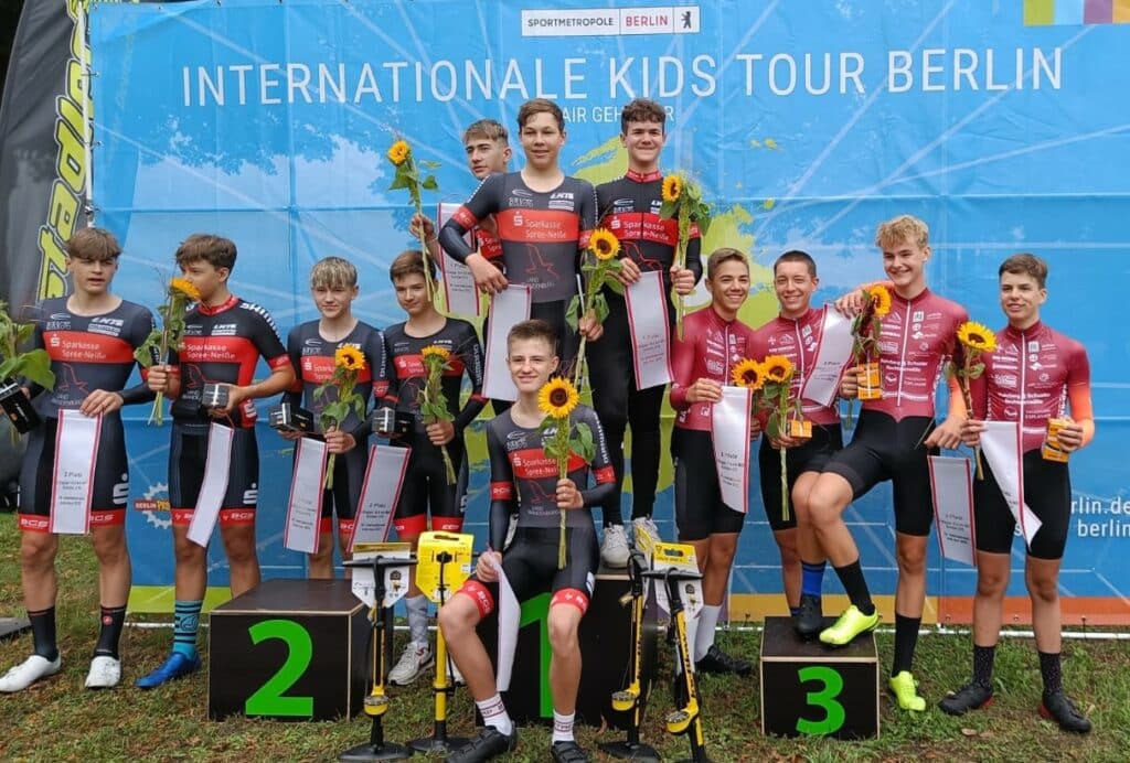 Kids Tour 2 Etappe U15 MZF 3 Platz Moritz Lechleitner Anton Arndt David Moritz Nils Borrmann