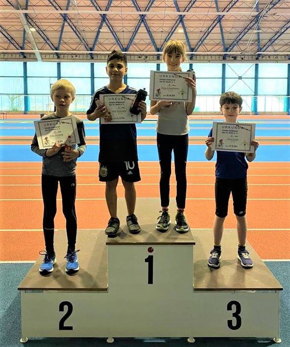 Athletiktest U11 1 Plaetze Fiona Schmidtmaier Iyad Hamayed 2 Platz Bela Winning 3 Platz Tom Grosse