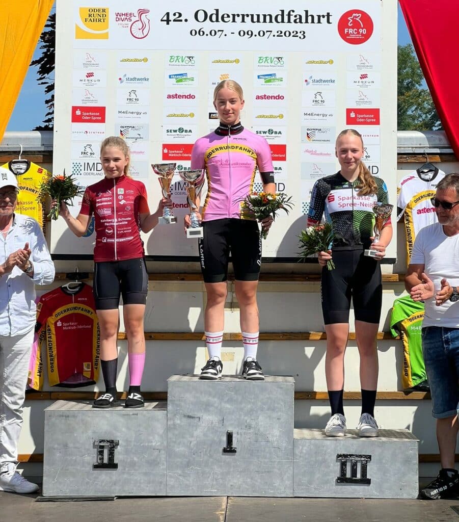 Oderrundfahrt U15w Gesamtwertung 2 Platz Karla Mueller