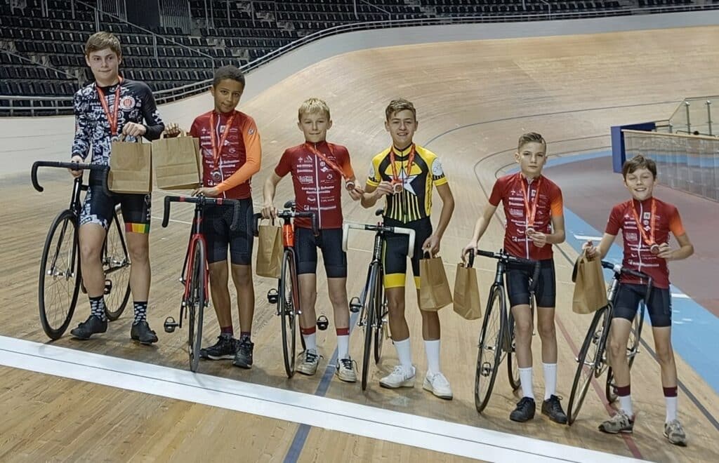 LVM U15 Madison 1 Platz Emil Nöppert 2 Platz Cameron Ongangi 3 Platz Noah Kopper und Emil Herda