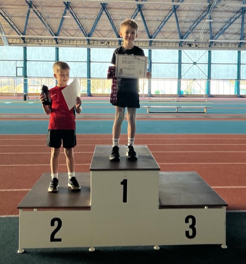 Athletiktest U9m 1 Platz Pepe Reinhardt 2 Platz Feliks Wessel