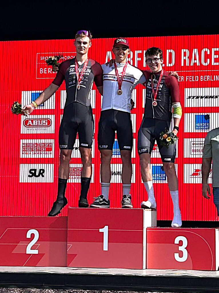 LVM EZF U19 1 Platz Anton Arndt 2 Platz David Moritz 3 Platz Joshua Kauffmann