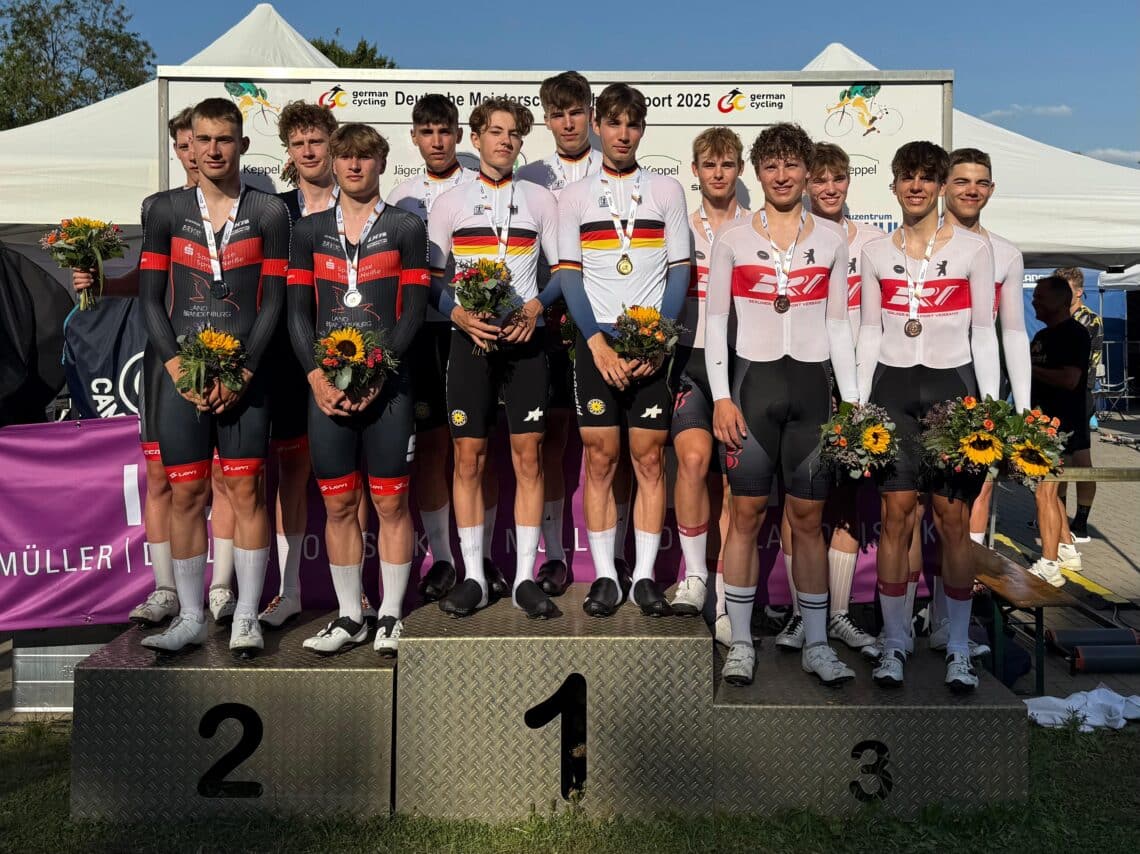 DM Bahn Mannschaftsverfolgung 3 Platz Davis Moritz Til Borrmann Anton Arndt