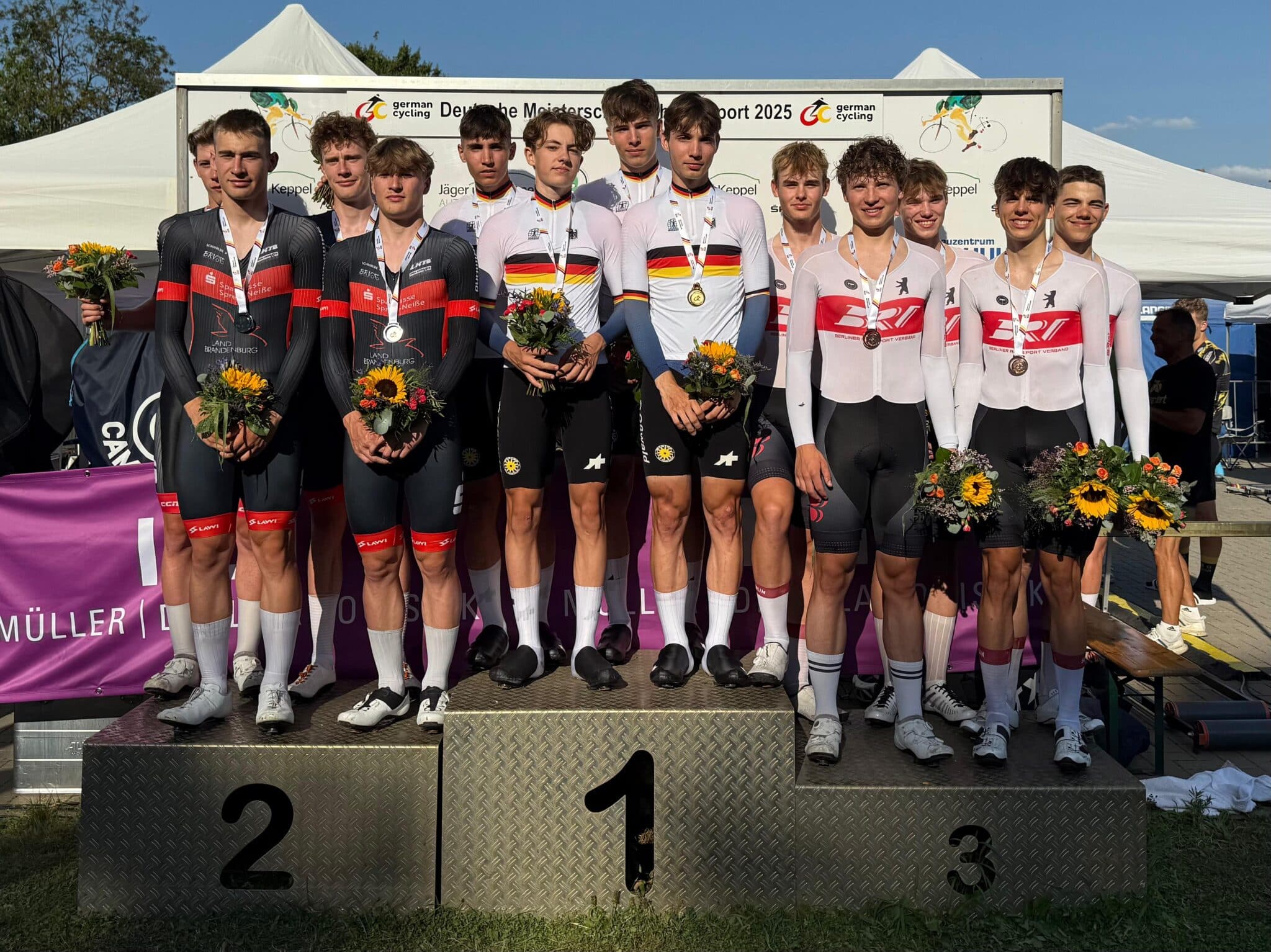 DM Bahn Mannschaftsverfolgung 3 Platz Davis Moritz Til Borrmann Anton Arndt