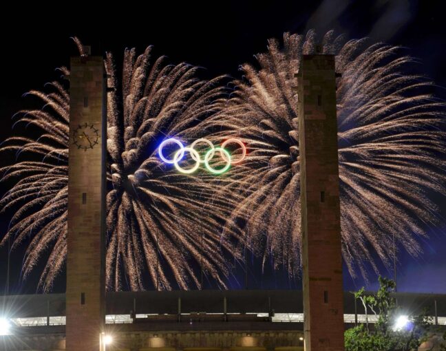 Bild Olympische Ringe Berlin