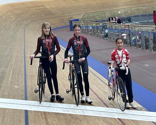 LVM Bahn U13w Omnium 1 Platz Kaja Gellner 2 Platz Romy Hoppe