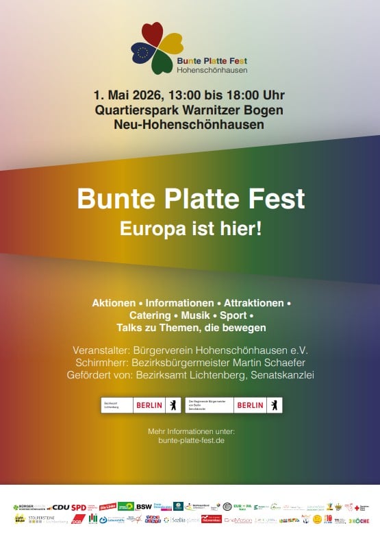 Plakat Bunte Platte Fest 26