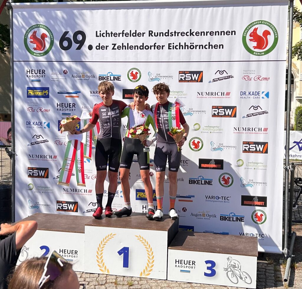 Lichterfelde U15m 2 Platz Stephan Max Ringel, 3 Platz Wolf Annas